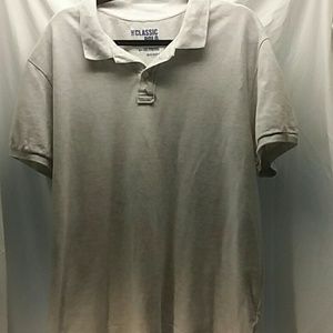 Men's Old Navy the classic polo gray shirt